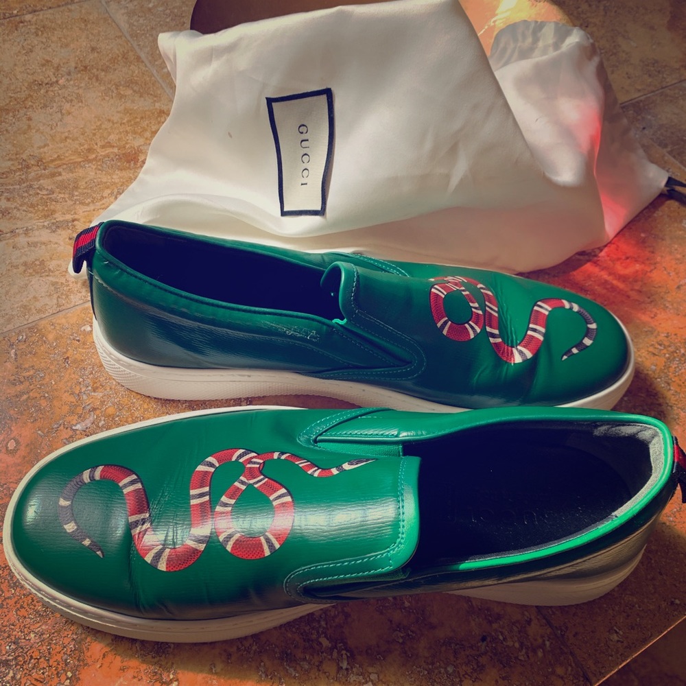 Authentic Gucci King Snake Sneaker